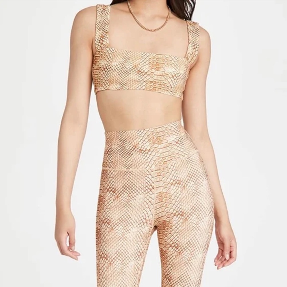 WeWoreWhat Snakeskin Sports Bra Top